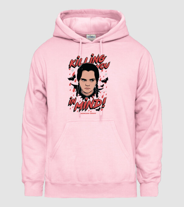 WEDNESDAY Killing You in my mind model roz deschis pe tricou