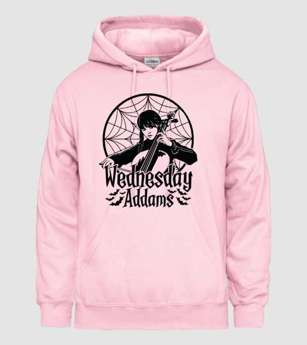 Wednesday Window model roz deschis pe tricou