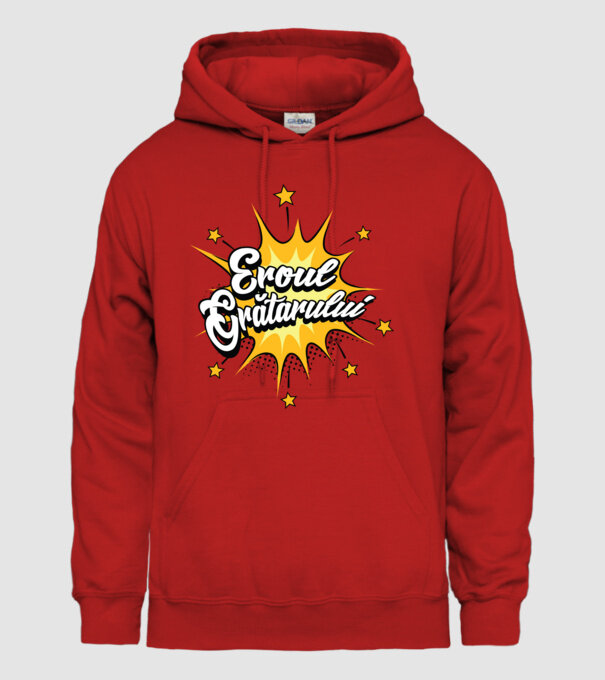 Eroul Grătarului model roșu pe tricou