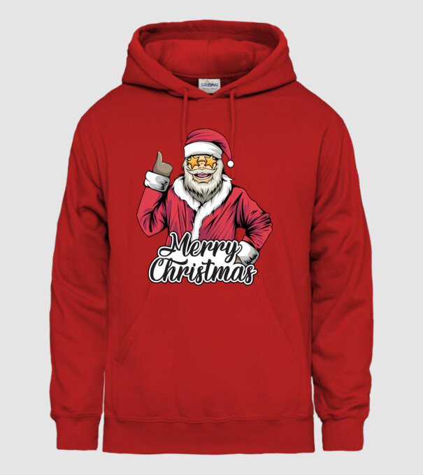 Merry christmas Santa model roșu pe tricou