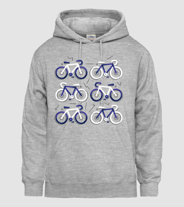 Bikes model gri pe tricou