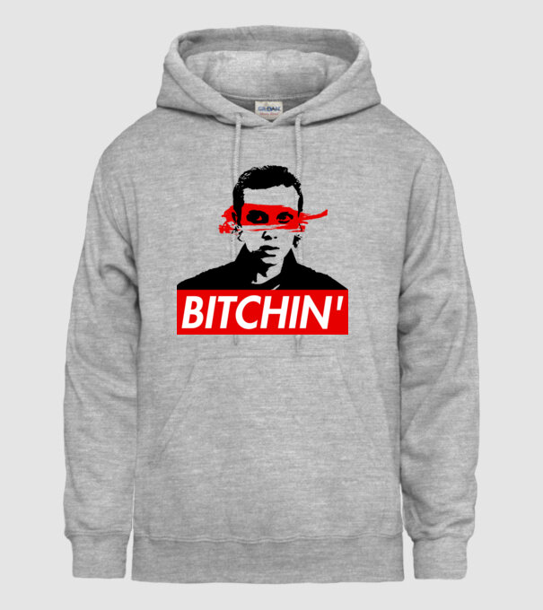 bitchin eleven model gri pe tricou