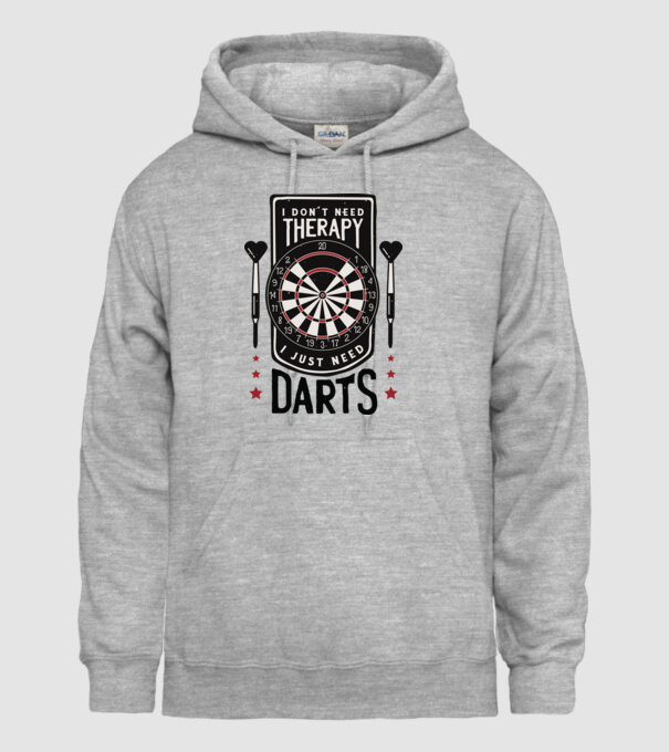 Darts Therapy model gri pe tricou