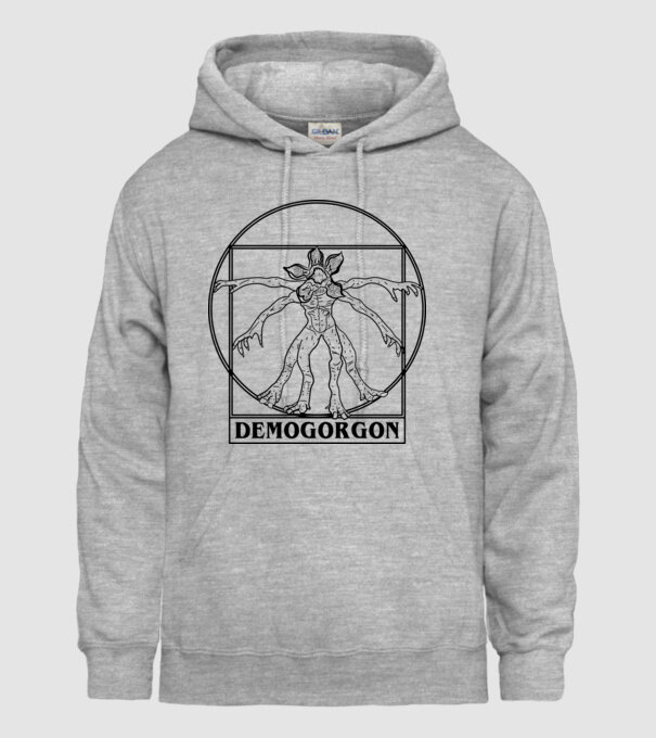 demogorgon da vinci model gri pe tricou
