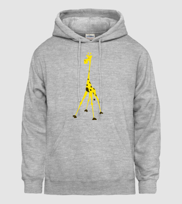 Giraffe model gri pe tricou