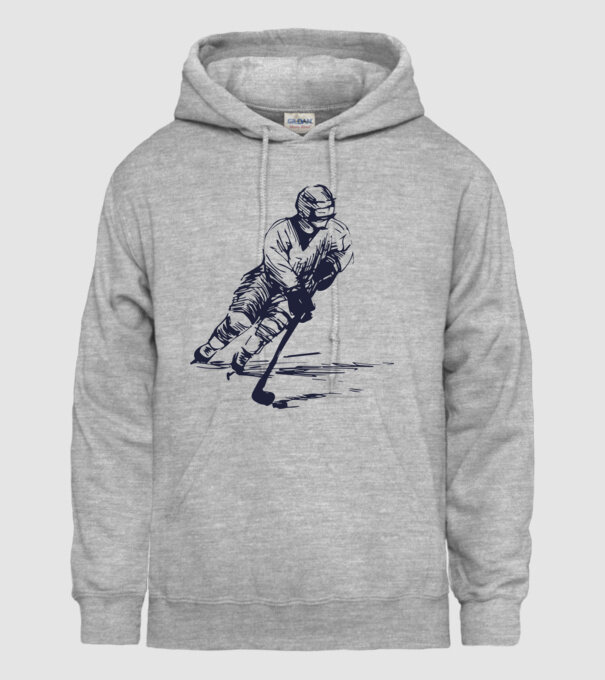 Hockey player model gri pe tricou