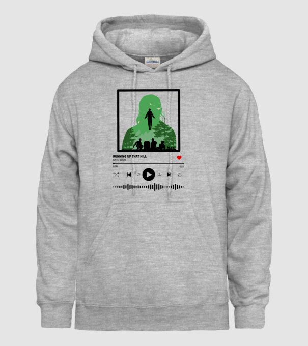 maxs favourite song stranger things model gri pe tricou