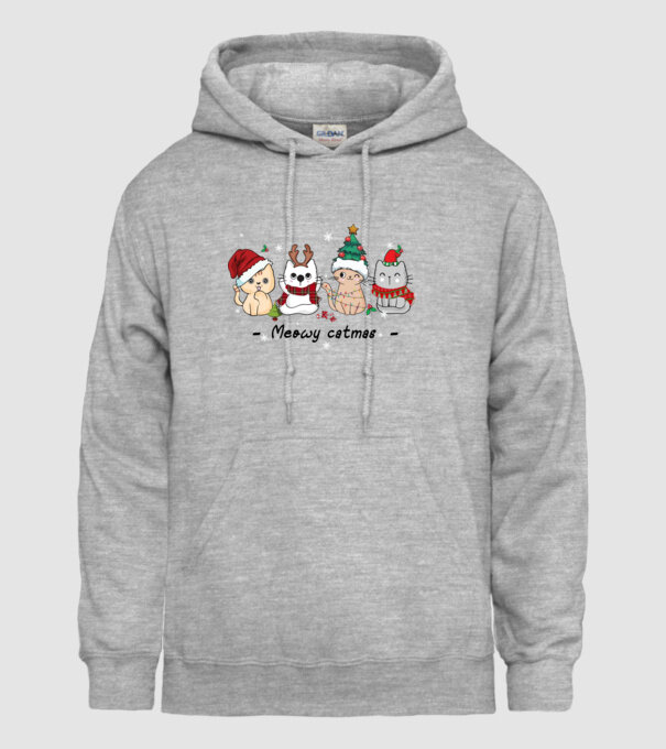Meowy catmas 2 model gri pe tricou
