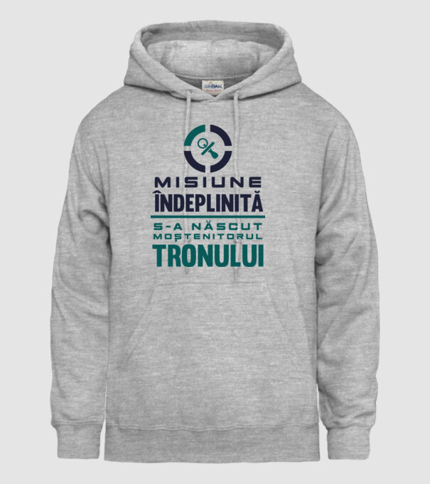Misiune îndeplinită model gri pe tricou