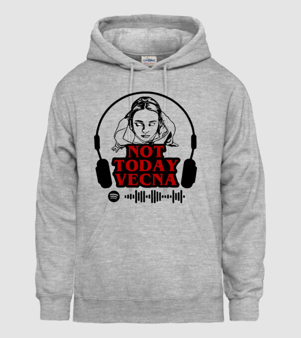 not today vecna model gri pe tricou