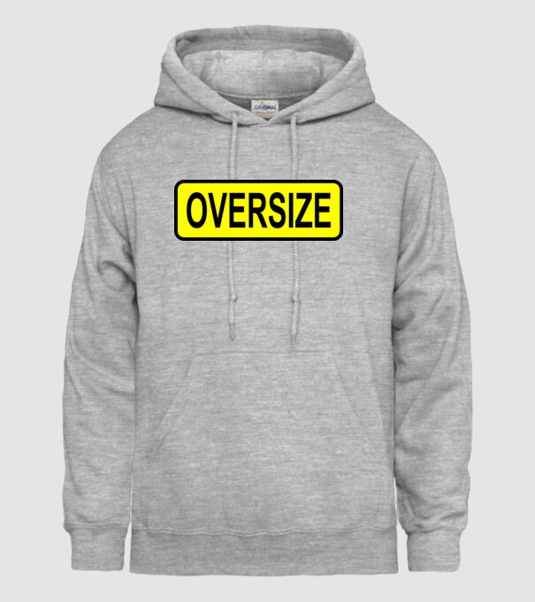 Oversize model gri pe tricou