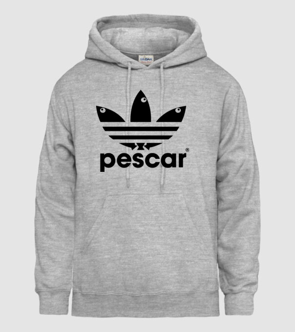 Pescar original model gri pe tricou