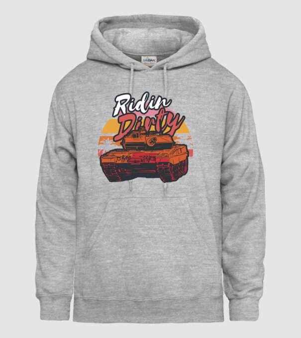 Tancuri model gri pe tricou