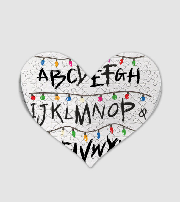 abcdef stanger things model alb pe tricou