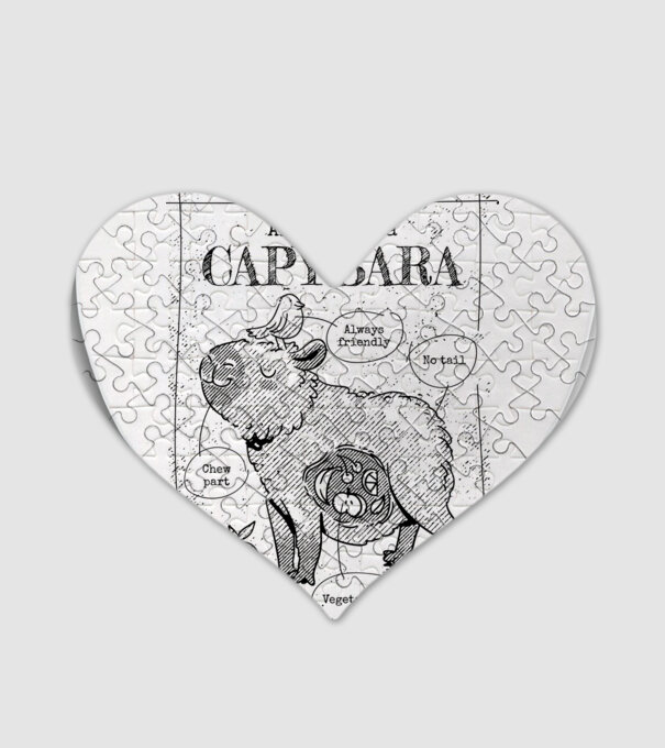 Anatomy of a Capybara model alb pe tricou