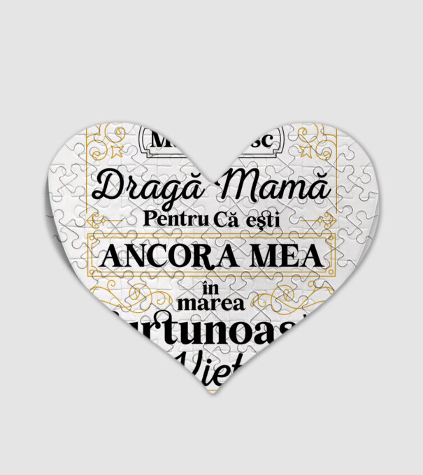 Ancora mea model alb pe tricou