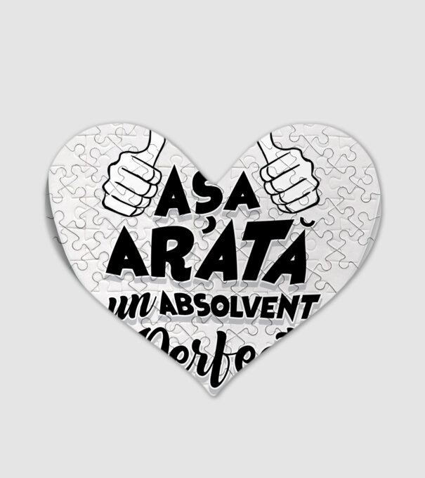 Așa arată un absolvent perfect model alb pe tricou