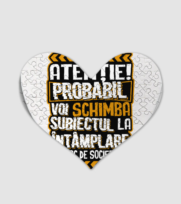Atenție, probabil voi schimba subiectul la întâmplare pe șah model alb pe tricou