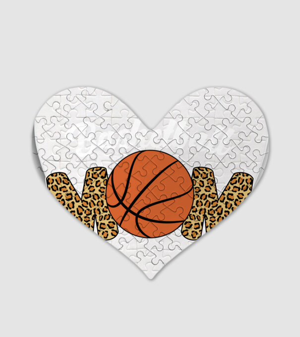Basketball Mom model alb pe tricou