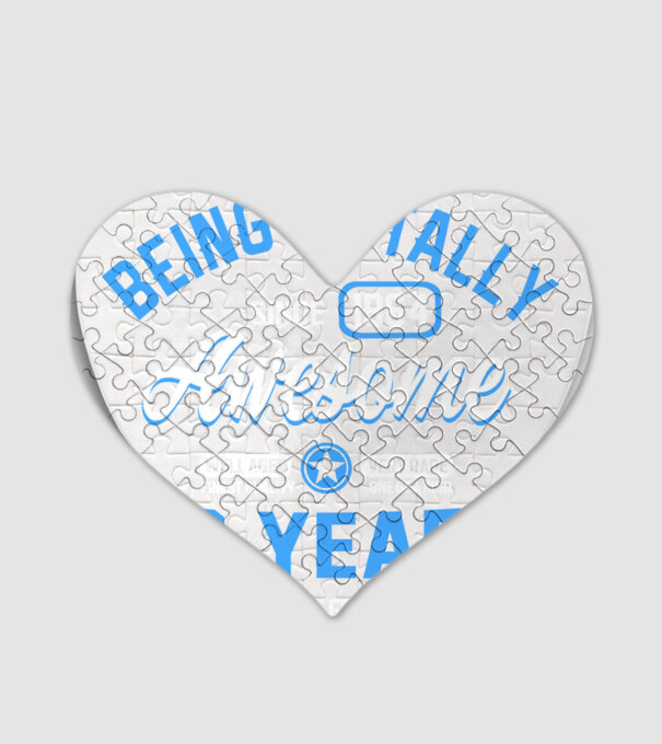 Being totally awesome 60 model alb pe tricou