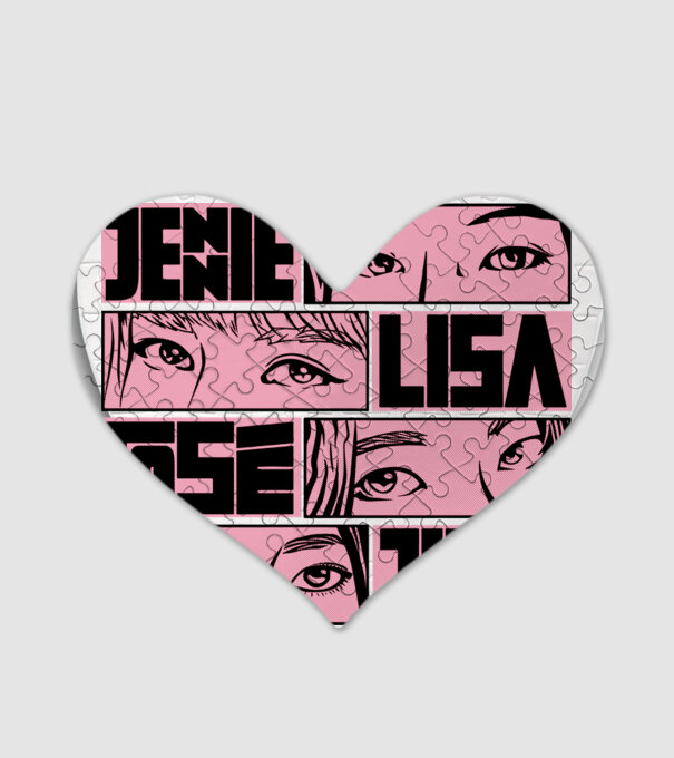 BlackPink manga model alb pe tricou
