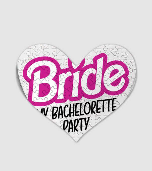 Bride Barbie model alb pe tricou