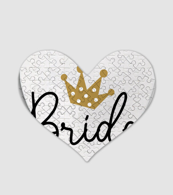 Bride princess model alb pe tricou