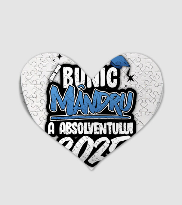 Bunic MÂNDRU a absolventului model alb pe tricou