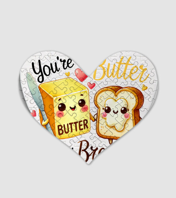 Butter to my Bread model alb pe tricou