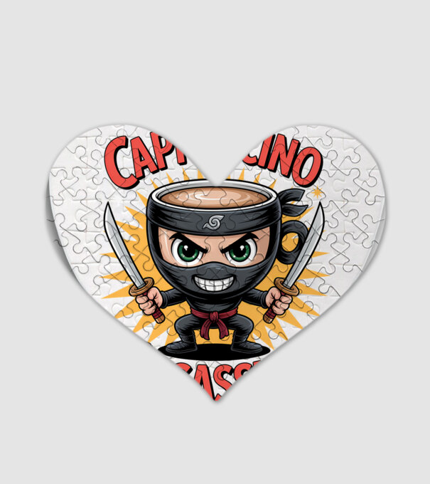 Cappuccino Assasino model alb pe tricou