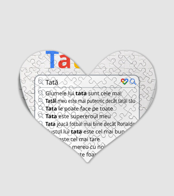 căutare Google Tată model alb pe tricou