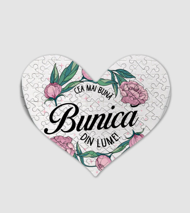 Cea mai bună bunică din lume! model alb pe tricou