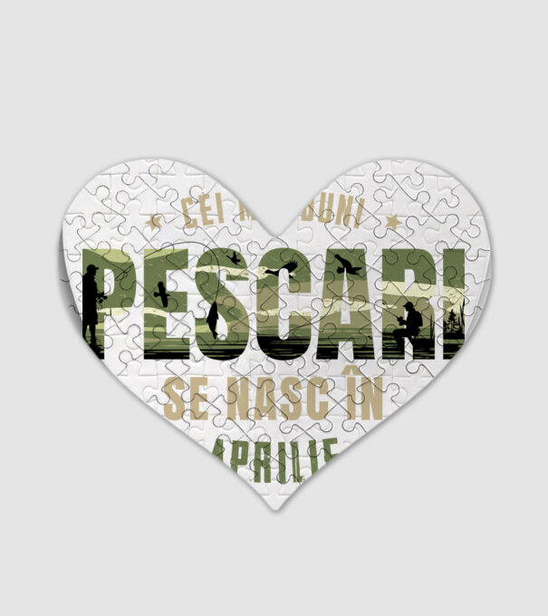 Cei mai buni pescari se nasc în aprilie model alb pe tricou