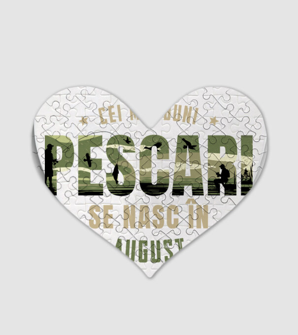 Cei mai buni pescari se nasc în august model alb pe tricou