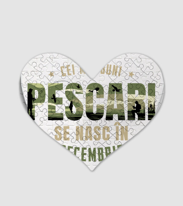 Cei mai buni pescari se nasc în decembrie model alb pe tricou