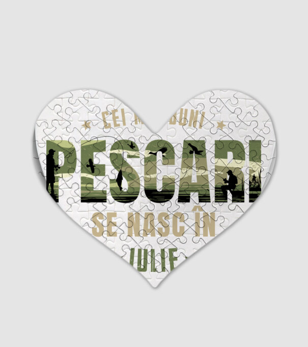 Cei mai buni pescari se nasc în iulie model alb pe tricou
