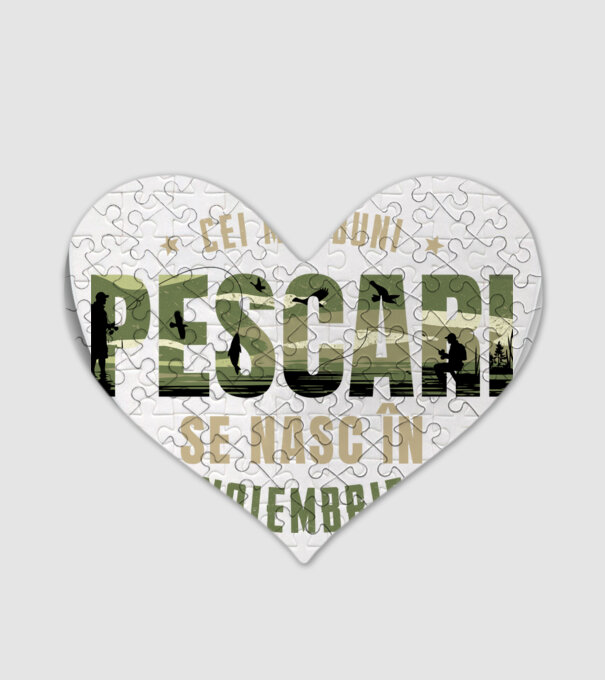 Cei mai buni pescari se nasc în noiembrie model alb pe tricou