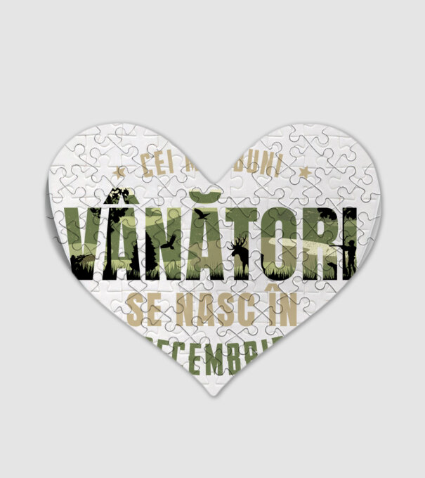 Cei mai buni vânători se nasc în decembrie model alb pe tricou
