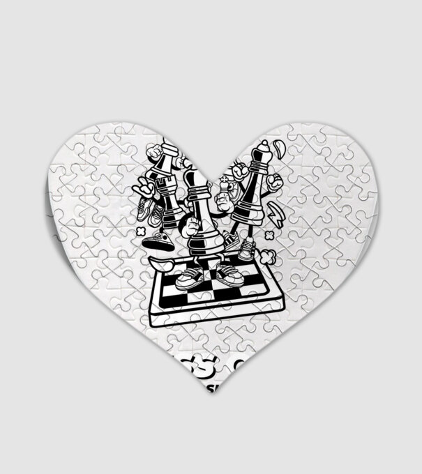 chess club model alb pe tricou