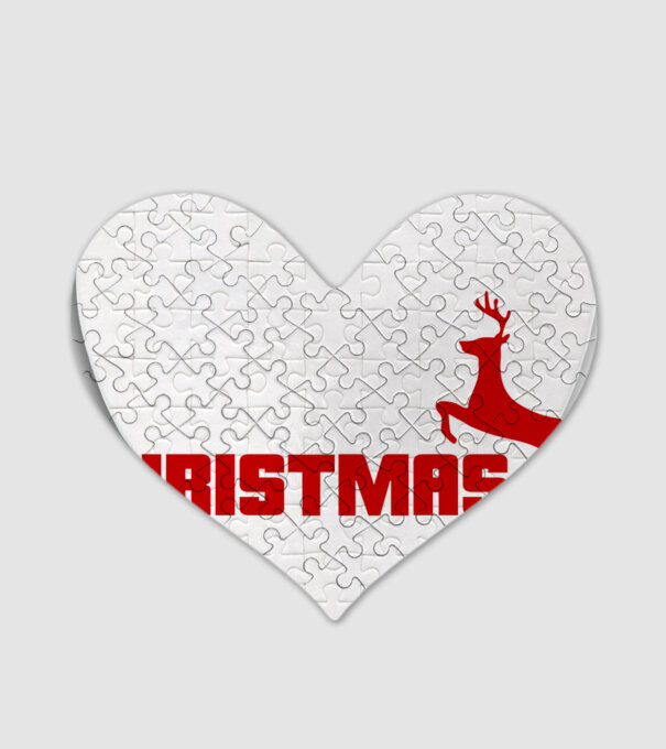Christmas logo model alb pe tricou