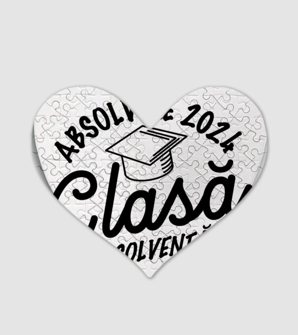 Clasă absolventă model alb pe tricou