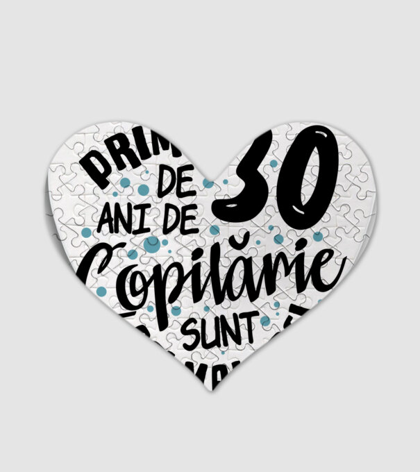 Copilărie 30 de ani model alb pe tricou