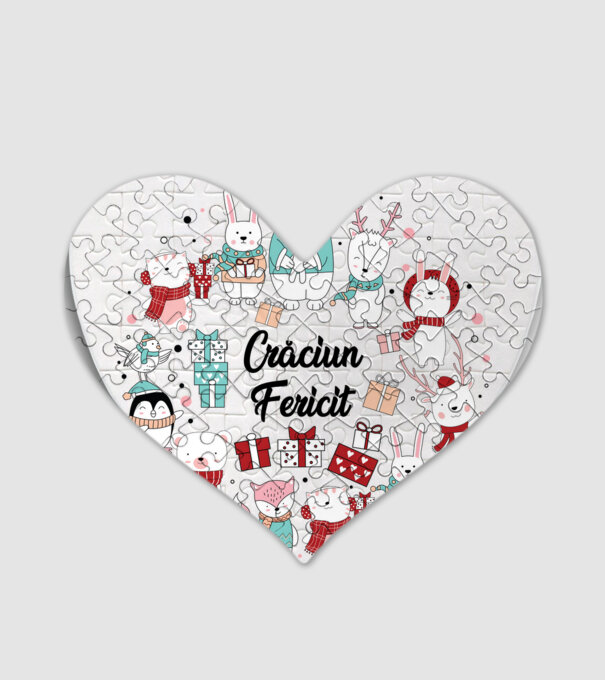 Crăciun Fericit model alb pe tricou