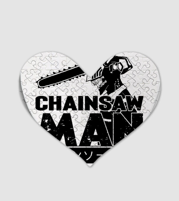 CSM - Chainsaw Man model alb pe tricou