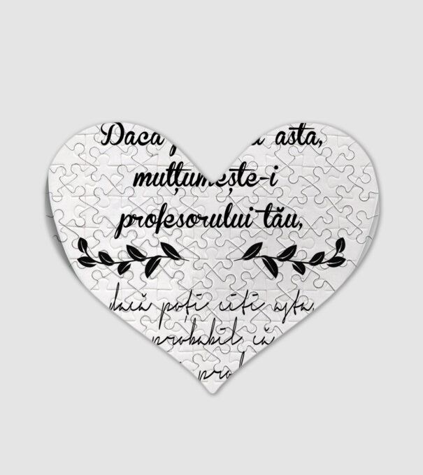 Dacă poți citi asta, mulțumește-i profesorului tău model alb pe tricou