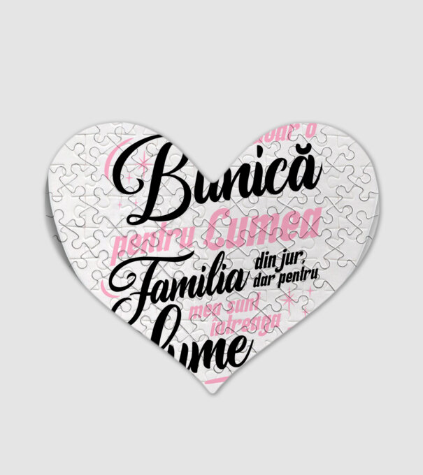 Sunt doar o bunică pentru lumea din jur, dar pentru familia mea sunt întreaga lume! model alb pe tricou