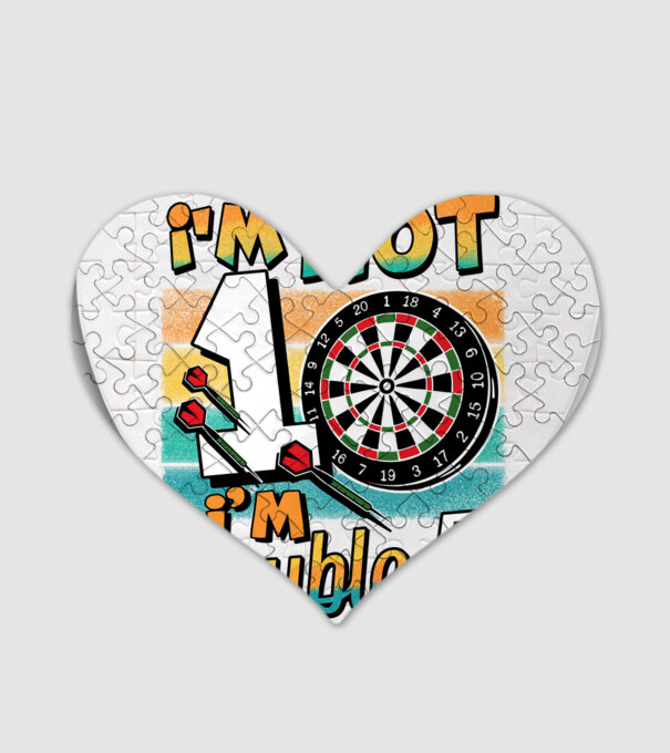 Darts Birthday 10 years old model alb pe tricou