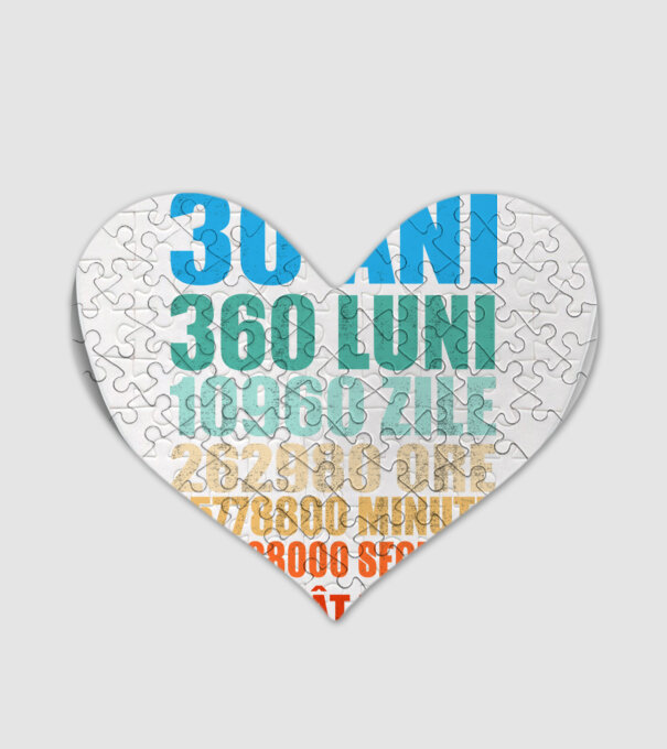 De 30 ani - luni - zile - ore - minute - secunde - sunt atât de cool model alb pe tricou