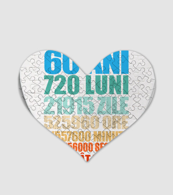 De 60 ani - luni - zile - ore - minute - secunde - sunt atât de cool model alb pe tricou