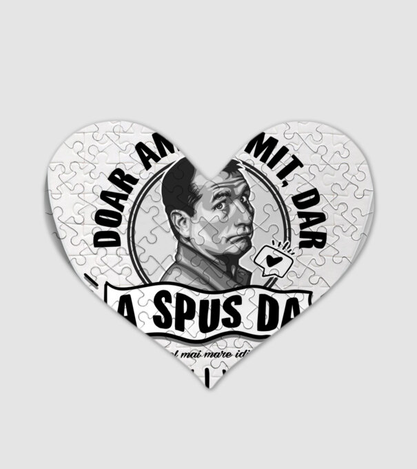 doar am glumit, dar - a spus da - na, care-i cel mai mare idiot model alb pe tricou